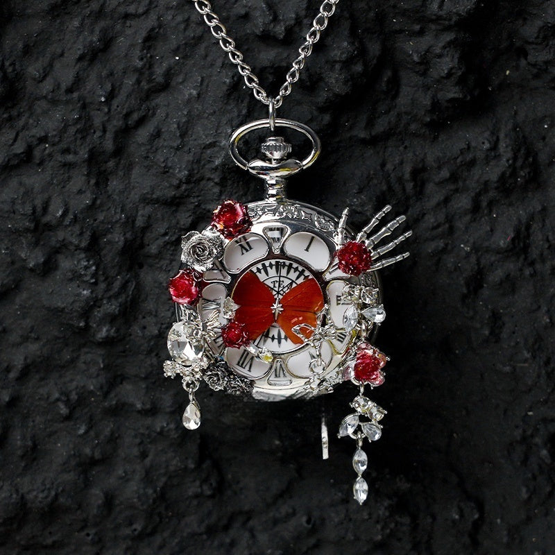 Butterfly Pocket Watch