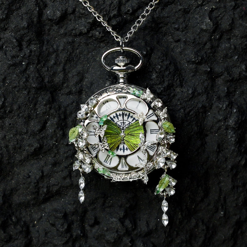 Butterfly Pocket Watch