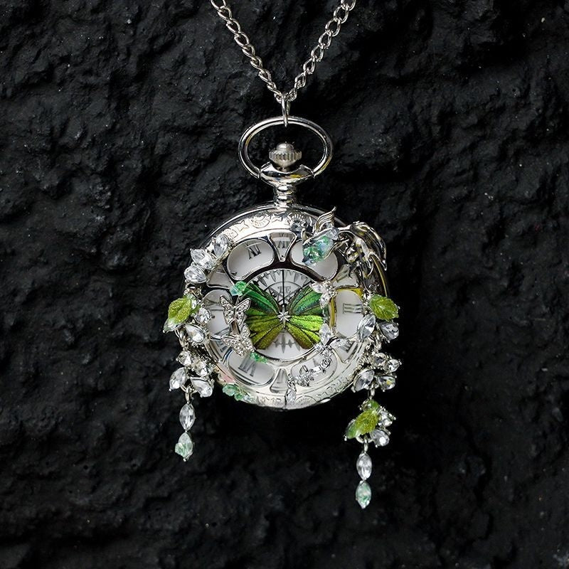 Butterfly Pocket Watch