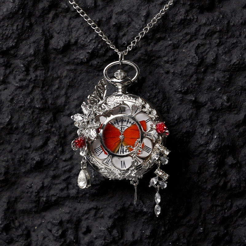 Butterfly Pocket Watch